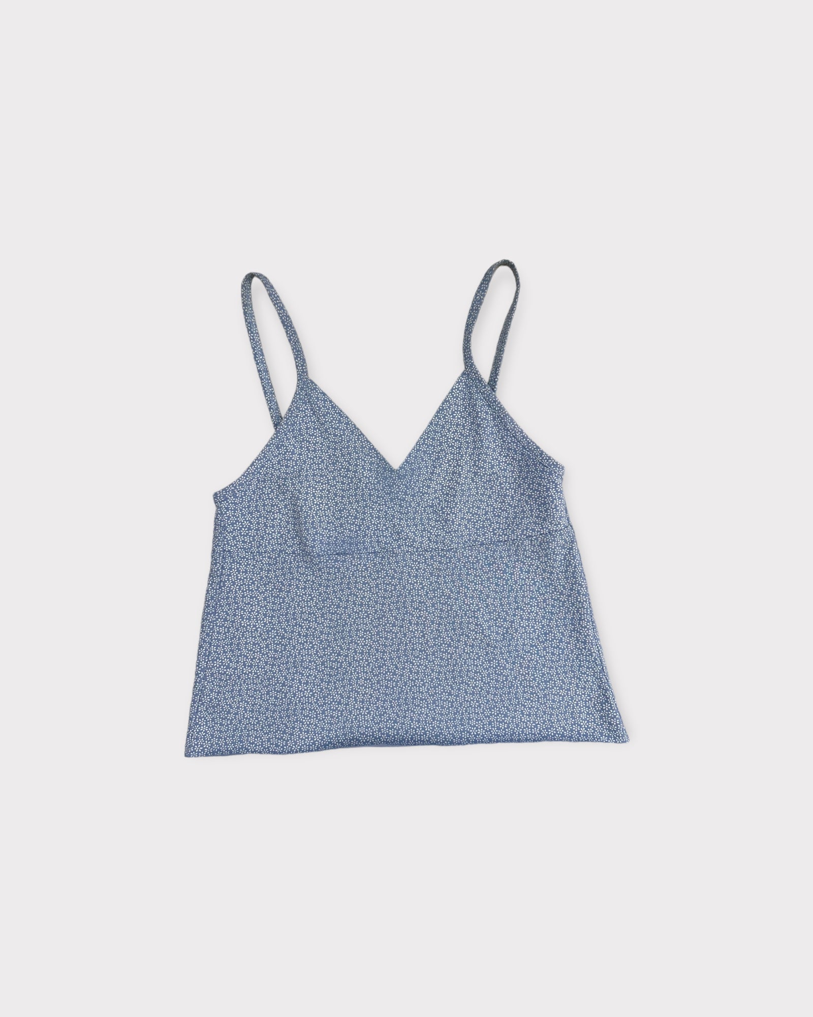 Brandy Melville, Tops, 2 For 2 Brandy Melville Flower Print Cropped Ribbed  Tank With Lace