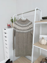 Load image into Gallery viewer, Anthropologie Line &amp; Dot NWT Fair Isle Turtleneck Sweater Dress (S)
