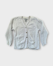 Load image into Gallery viewer, Cabin Creek White Cable Knit Cardigan (L)
