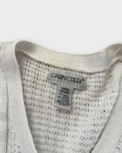 Load image into Gallery viewer, Cabin Creek White Cable Knit Cardigan (L)
