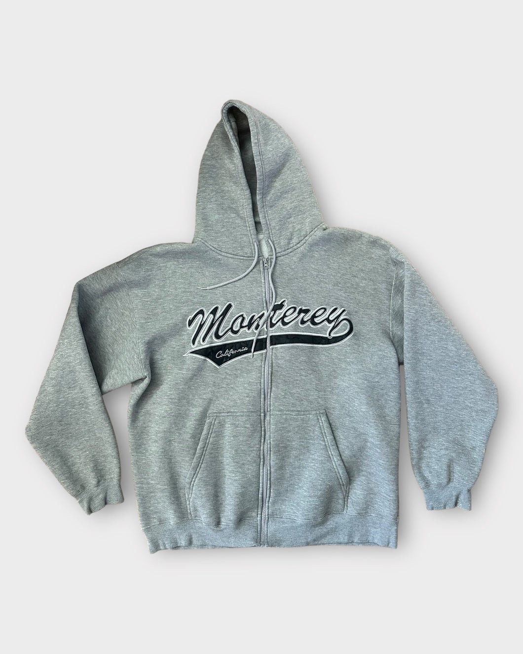 Monterey California Grey Zip Up Hoodie (1X)