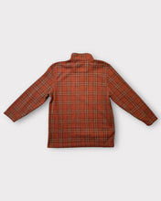 Load image into Gallery viewer, Arrow Burnt Sienna Plaid 1/4 Zip Pullover (XL)
