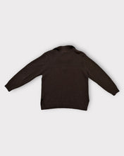 Load image into Gallery viewer, Carolyn Taylor Essentials Brown Knit Collar Pullover (L)
