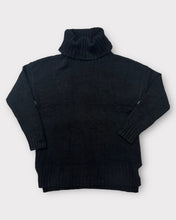 Load image into Gallery viewer, Black Chunky Turtleneck Sweater (XL)
