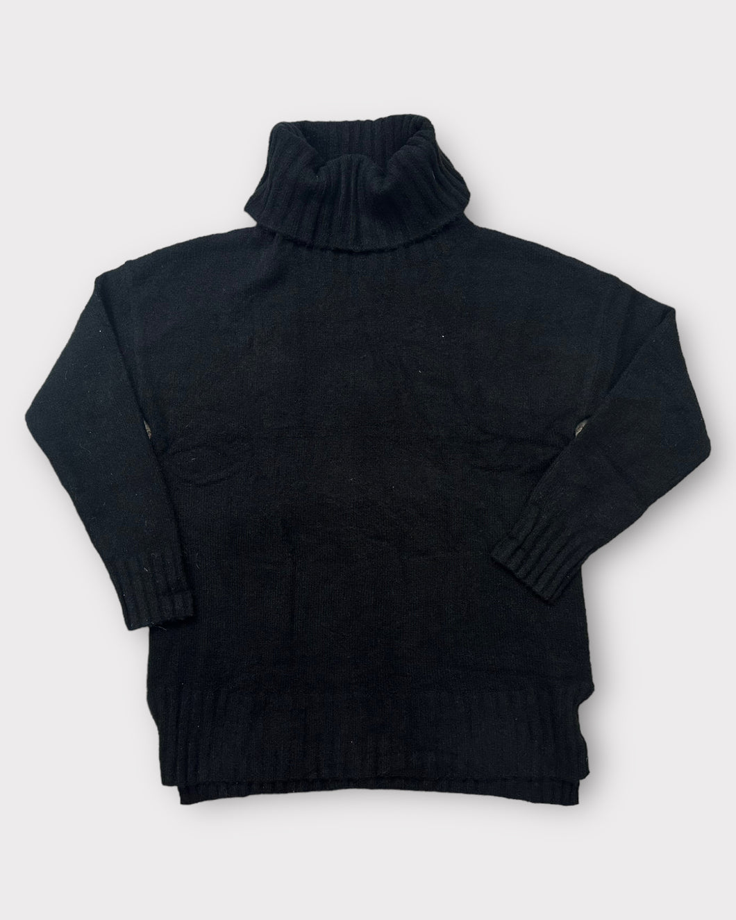 Black Chunky Turtleneck Sweater (XL)