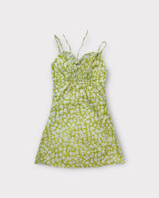 Load image into Gallery viewer, Romi Green Floral Summer Mini Dress (S)
