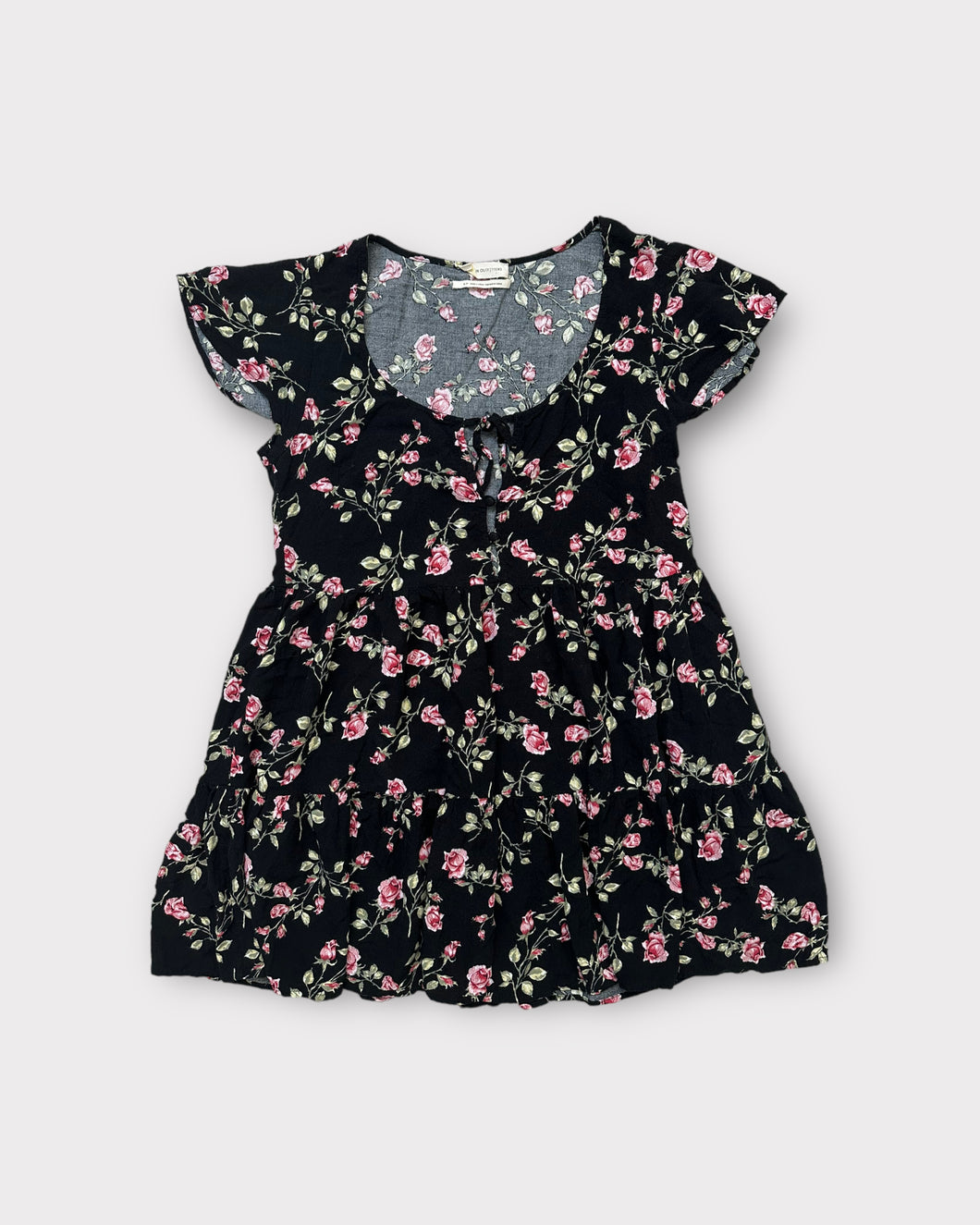 Urban Outfitters Floral Babydoll Tiered Dress (S)