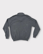 Load image into Gallery viewer, J. Ferrar Vintage Charcoal Grey Collar Knit Pullover (L)
