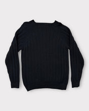 Load image into Gallery viewer, Dockers Black Vintage Rib Knit Mock Neck Sweater (XL)
