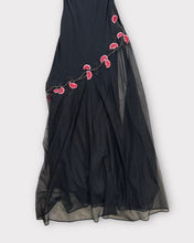 Load image into Gallery viewer, Dressbarn Collection 90&#39;s Black Floral Cowl Neck Gown (8)
