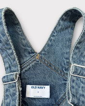 Load image into Gallery viewer, Old Navy Slouchy Straight Ankle Length Medium Wash Overalls (10)
