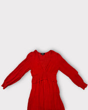Load image into Gallery viewer, Lulus Lennon Red Ruffled Balloon Sleeve Maxi Dress (L)

