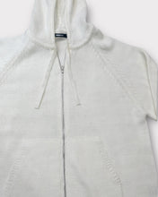 Load image into Gallery viewer, Nova Men White Knit Zip Up Jacket (XXL)
