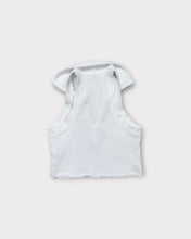 Load image into Gallery viewer, Zara Ribbed High Neck Polo Crop Top (S)
