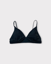 Load image into Gallery viewer, Simple Black Triangle Bikini Top (M)
