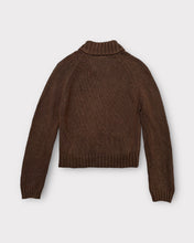 Load image into Gallery viewer, Like, Love Brown Sweater Zip Up Jacket (L)
