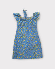 Load image into Gallery viewer, Blake Blue Floral Milkmaid Mini Dress (M)
