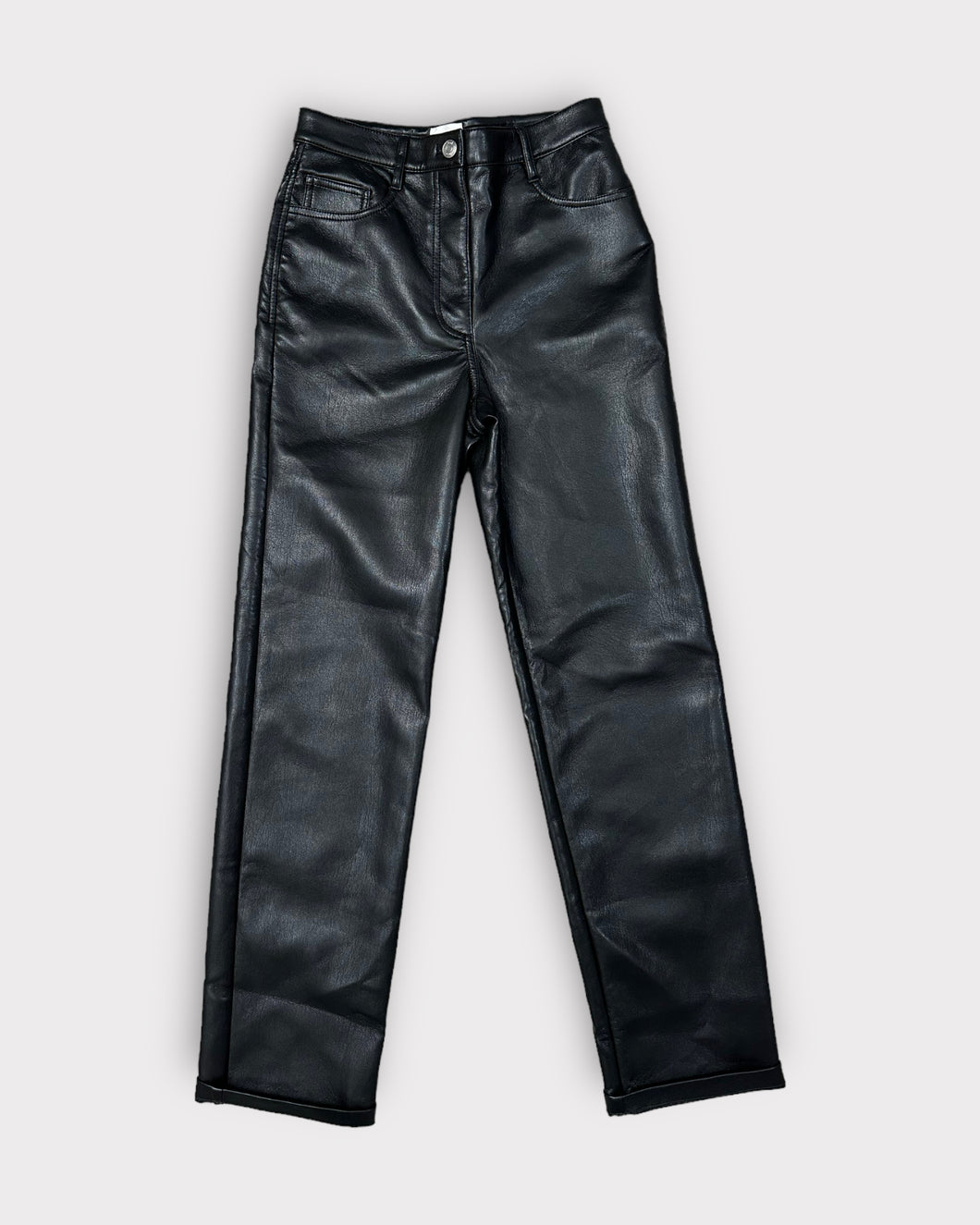 Aritzia Wilfred Faux Leather Black Pants (2)