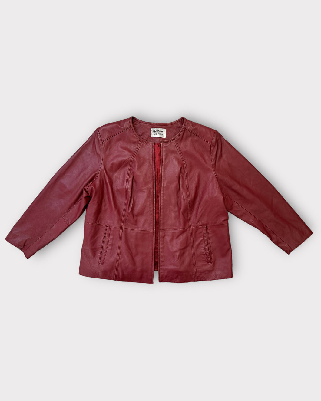 Avenue Special Edition NO. 2009 Red Leather Jacket (XL)