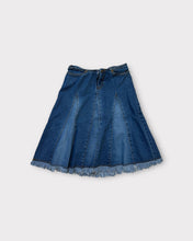 Load image into Gallery viewer, Hype High Rise Early 2000&#39;s Inspired Pleated Denim Skirt (00)
