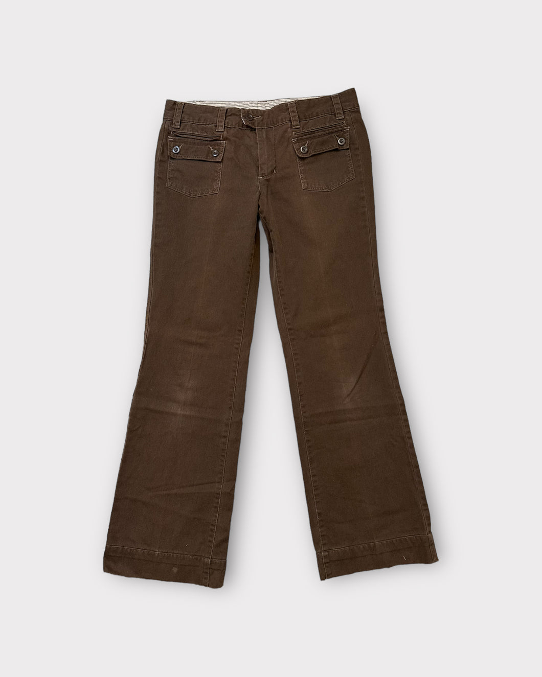Anthropologie G1 Basic Goods Brown Low Rise Pants (6)