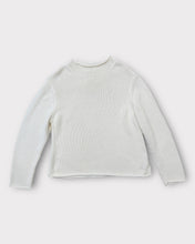Load image into Gallery viewer, Coldwater Creek White Mockneck Seamless Chunky Sweater (XXL)
