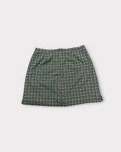 Load image into Gallery viewer, Fashion Bug Stretch Green Plaid Mini Skirt (10)
