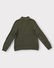 Load image into Gallery viewer, GH Bass &amp; Co Green Knit Pullover with Sherpa Lined Collar (L)
