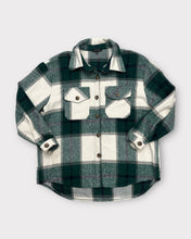 Load image into Gallery viewer, Aly Daly Green Plaid Shacket (L)
