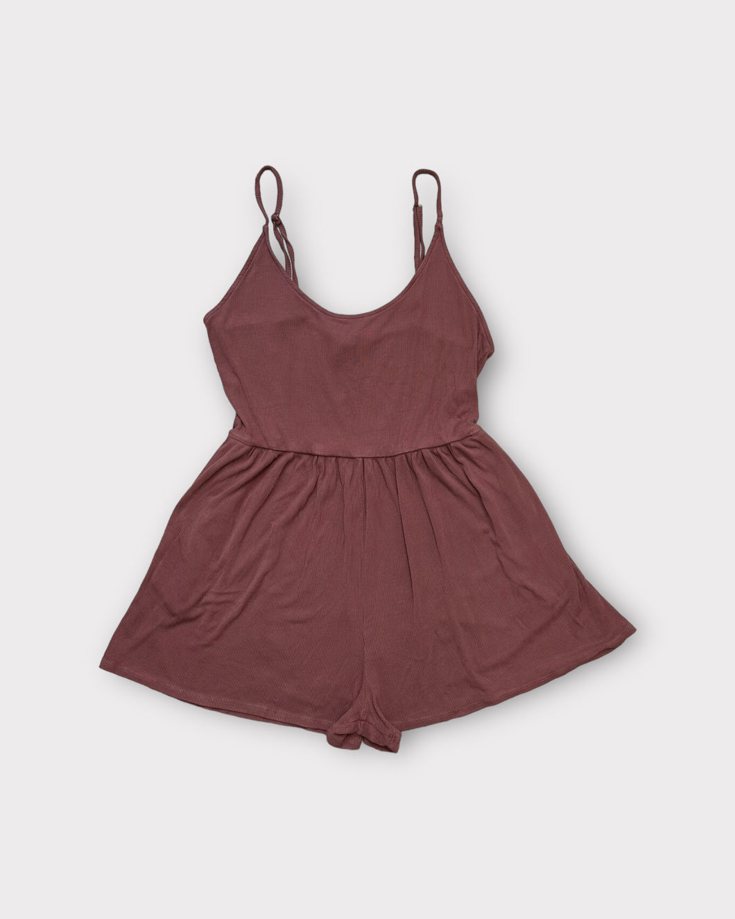 Wild Fable Mauve Ribbed Romper (XL)
