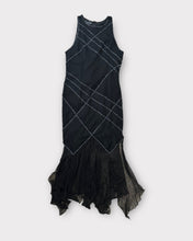 Load image into Gallery viewer, Laurence Kazar Black Bedded Gown (L)
