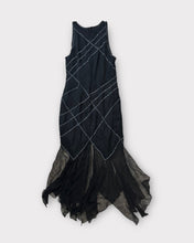 Load image into Gallery viewer, Laurence Kazar Black Bedded Gown (L)
