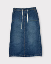 Load image into Gallery viewer, Old Navy Blue Jeans Maxi Denim Skirt with Drawstring (12)
