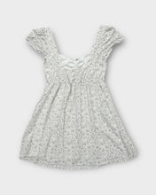 Load image into Gallery viewer, American Eagle White &amp; Green Babydoll Dress (XS)
