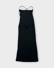 Load image into Gallery viewer, Danielle Bernstein Black Cowl Neck Open Back Maxi Dress (L)
