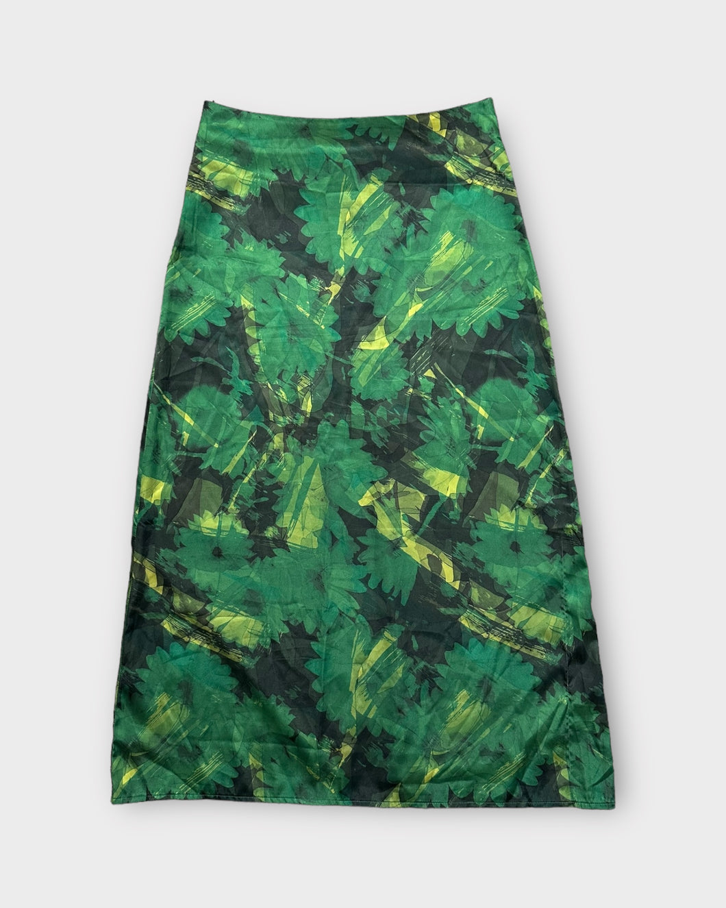Reclaimed Vintage Satin Leaf Maxi Skirt (8)