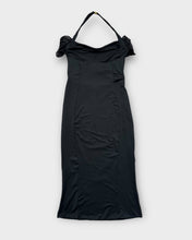 Load image into Gallery viewer, Oh Polly Black Open Back Halter Maxi Dress (12)
