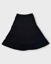 Load image into Gallery viewer, Philosophy Black Tiered Ruffled Skirt (L)
