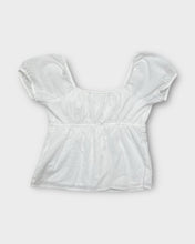 Load image into Gallery viewer, Hollister White Babydoll Top (S)
