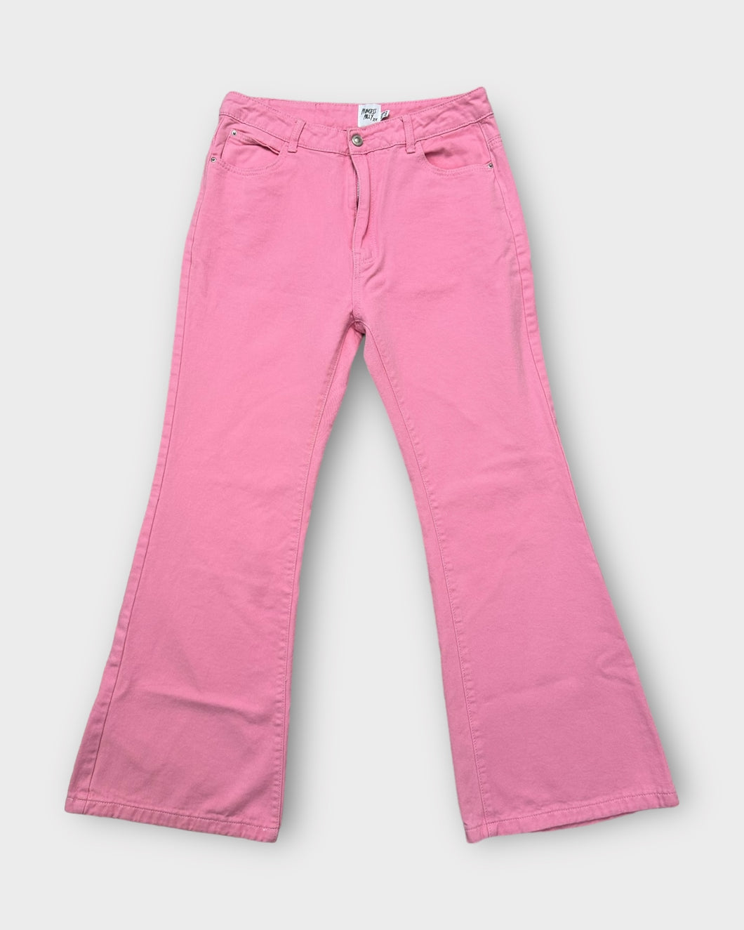 Princess Polly Pink Cascade Flare Jeans (10)