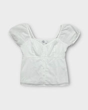 Load image into Gallery viewer, Hollister White Babydoll Top (S)
