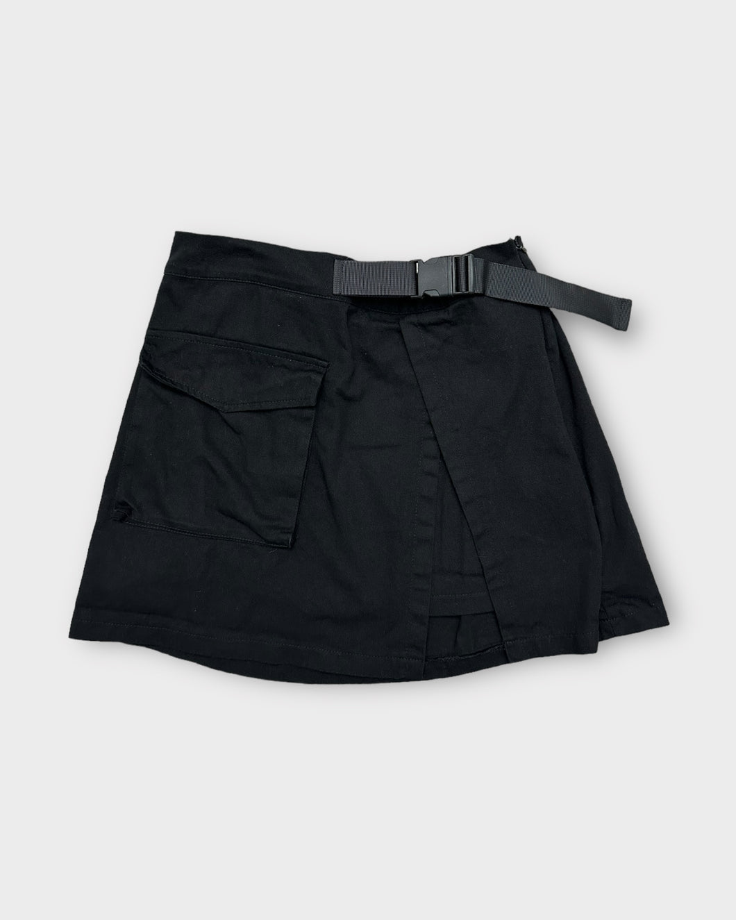 Black Cargo Mini Skirt (S)