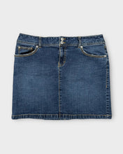 Load image into Gallery viewer, Loft Dark Wash Denim Mini Skirt (10)
