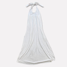 Load image into Gallery viewer, White V Neck Halter Maxi Dress
