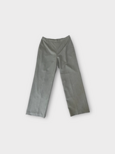 Load image into Gallery viewer, Le Suit Grey Striped Mid Rise Trousers
