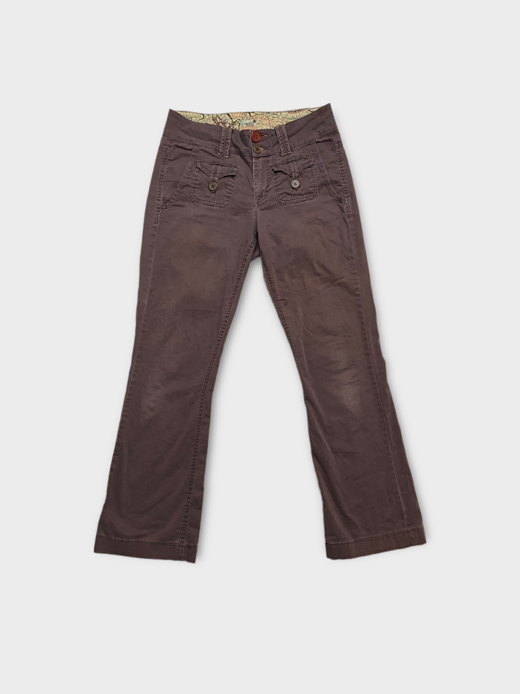 Low Rise Chocolate Brown Early 00's Cargo Pants