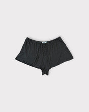 Load image into Gallery viewer, Black &amp; White Stripe Lounge Shorts (L)
