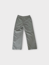 Load image into Gallery viewer, Le Suit Grey Striped Mid Rise Trousers
