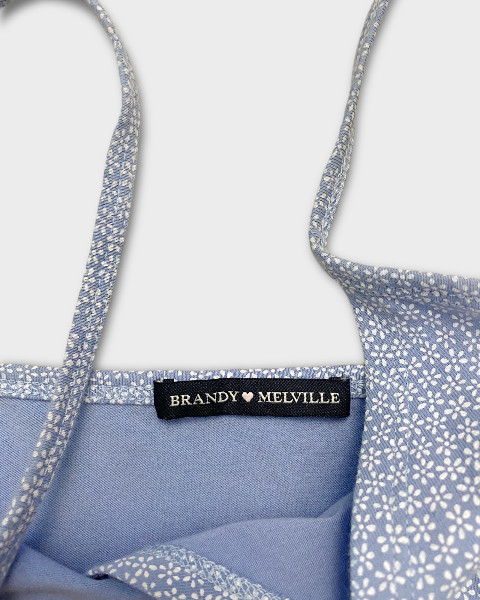 Brandy Melville - Blue Floral Amara dress on Designer Wardrobe