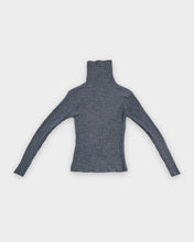 Load image into Gallery viewer, Chesley Grey Rib Knit Turtleneck Sweater (M)
